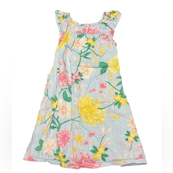 Old Navy Yellow and Pink Ruffled Tiered Sundress - Picture 2 of 3